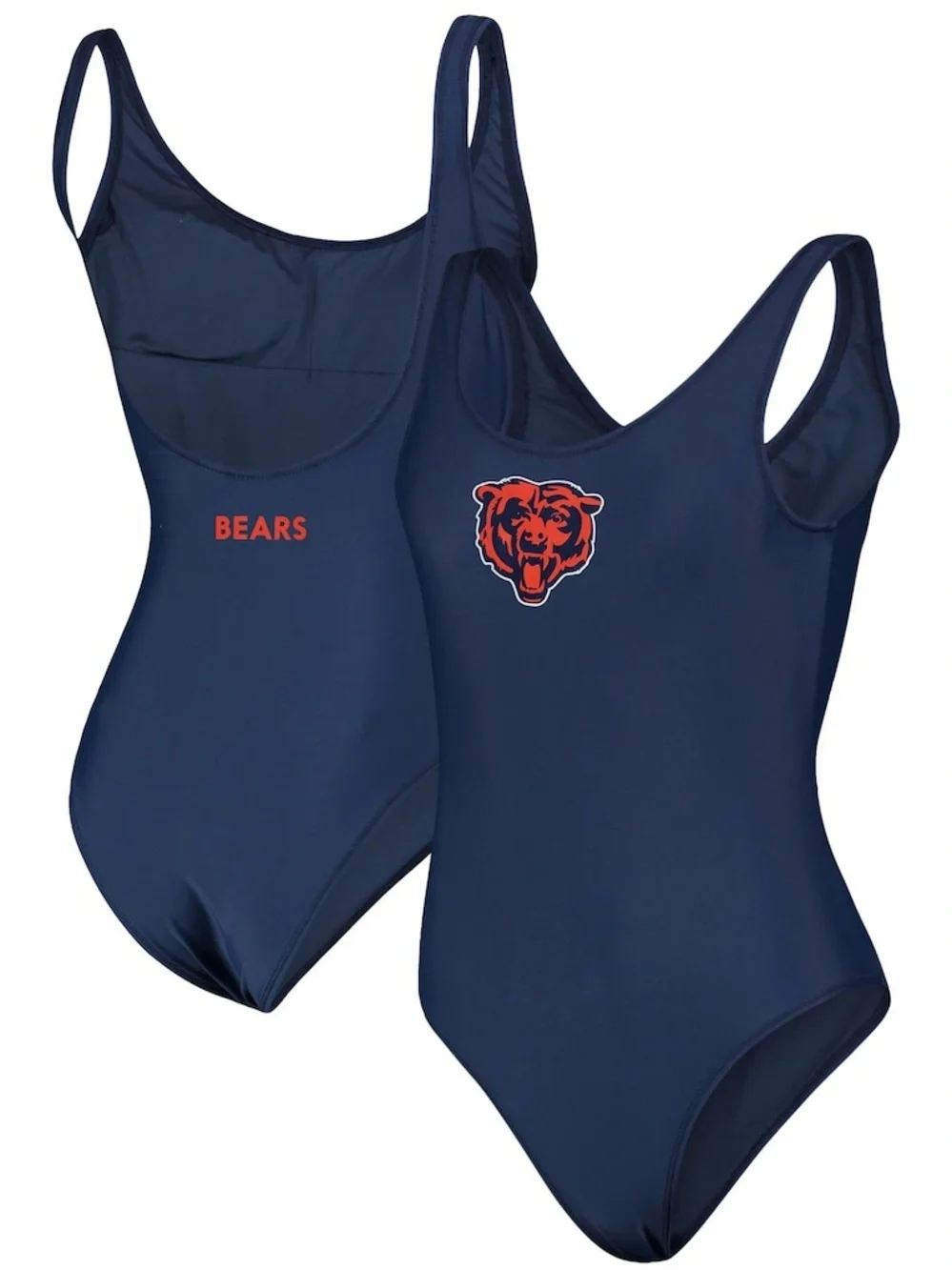 Chicago Bears Official NFL Women’s One Piece Swimsuit Navy Size XL